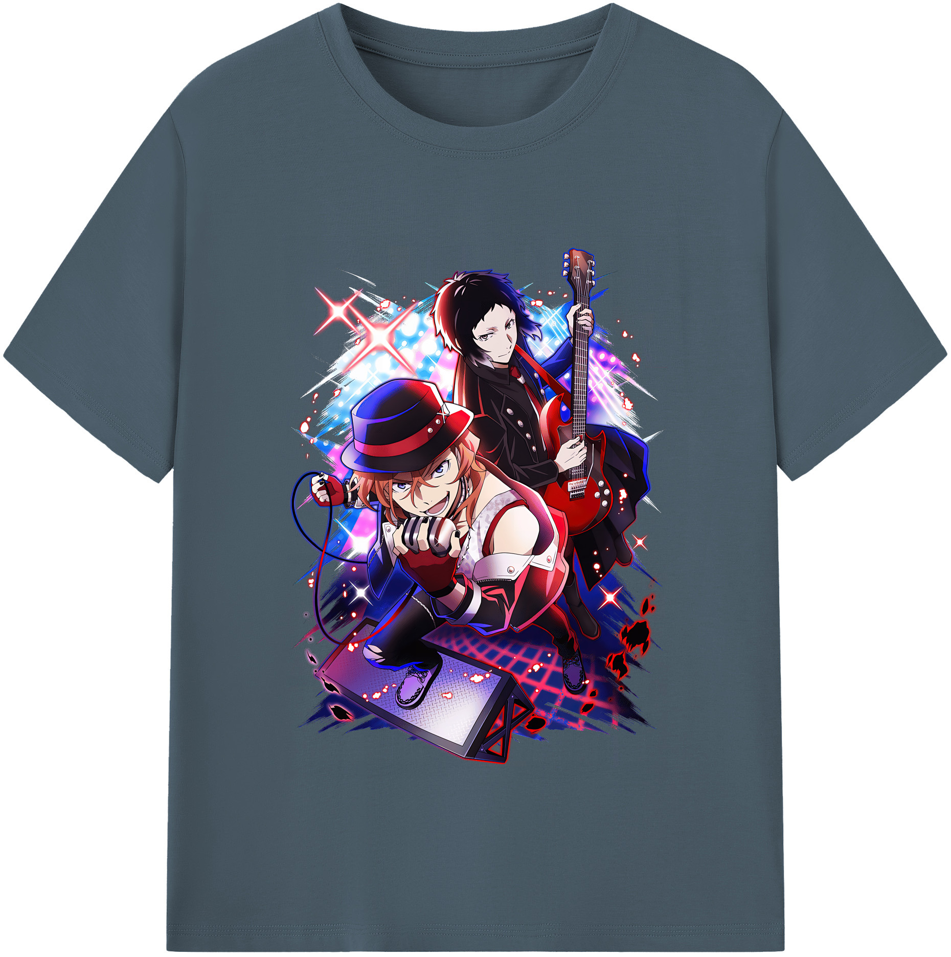 （画像用） 文豪ストレイドッグス Bungo Stray Dogs 綿100％半袖Tシャツ（フロントプリント）